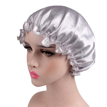 Lady Satin Sleep Hat Hair Care Adjustable Chemo Caps Bonnet Turban Hat Headwraps