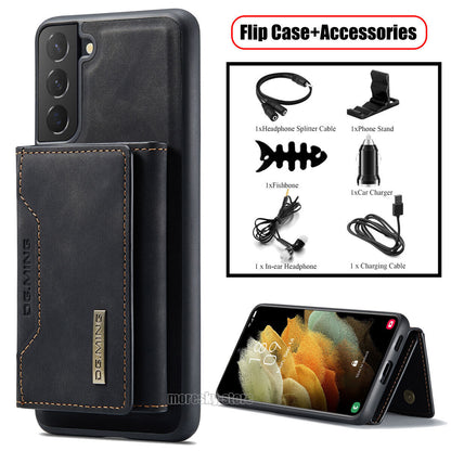 For Samsung Galaxy S21 Ultra + FE 5G Leather Case Cover Wallet Holder /Accessory