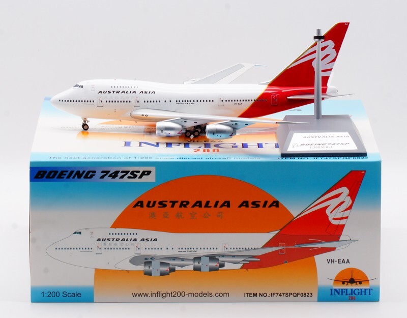 1:200 32CM InFlight AUSTRALIA ASIA BOEING 747SP Passenger Airplane Diecast Model