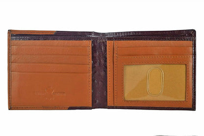 New Men's Brown Colour Genuine Leather RFID Blocking Bi-fold Wallet