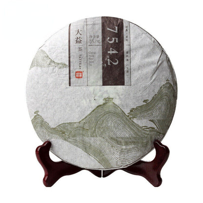 357g 7542 Pu'er Tea Cake Menghai Dayi Chinese Yunnan Puerh Pu-erh Cha Puer