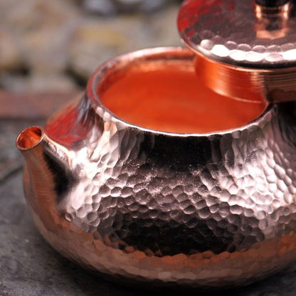 200ml Handmade Pure Copper Teapot Hammered Chinese Gongfu Tea Pot 262g