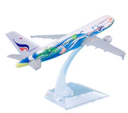 16CM Bangkok Air Airbus A320 Passenger Plane Airplane Diecast Aircraft Model