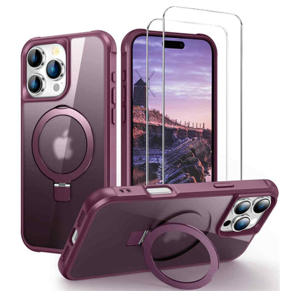 For iPhone 16 15 14 13 12 11 Pro Max Plus Mag-Safe Case with Screen Protector