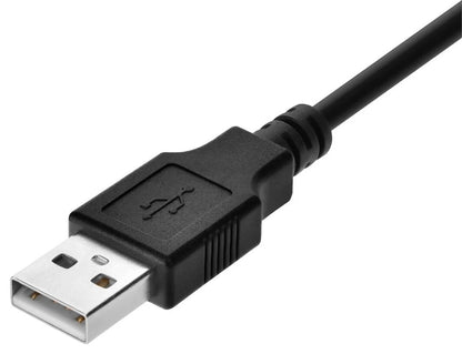 1.5 Foot Black USB-A to Micro USB-B 2.0 Cable - 5-Pin, 28/28AWG