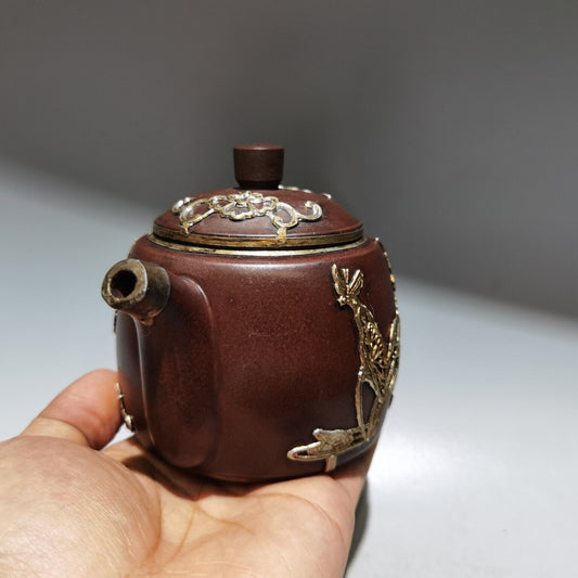 vintage chinese yixing purple clay teapot zisha ceremony teaware collection rare