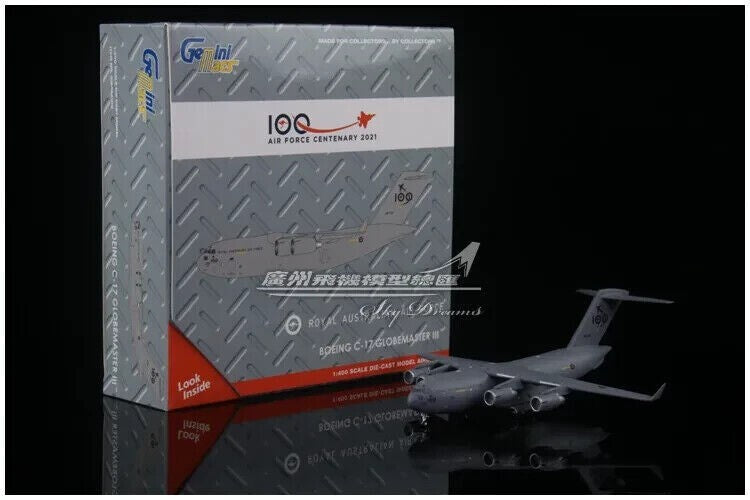 1:400 GeminiJets RAAF BOEING C-17A Globemaster III Plane Diecast Aircraft Model