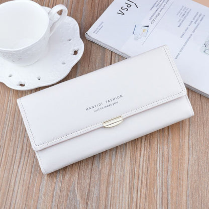 Synthetic Leather Wallets Hasp Money bags Zipper Coin Purse Cards Holder Pouch