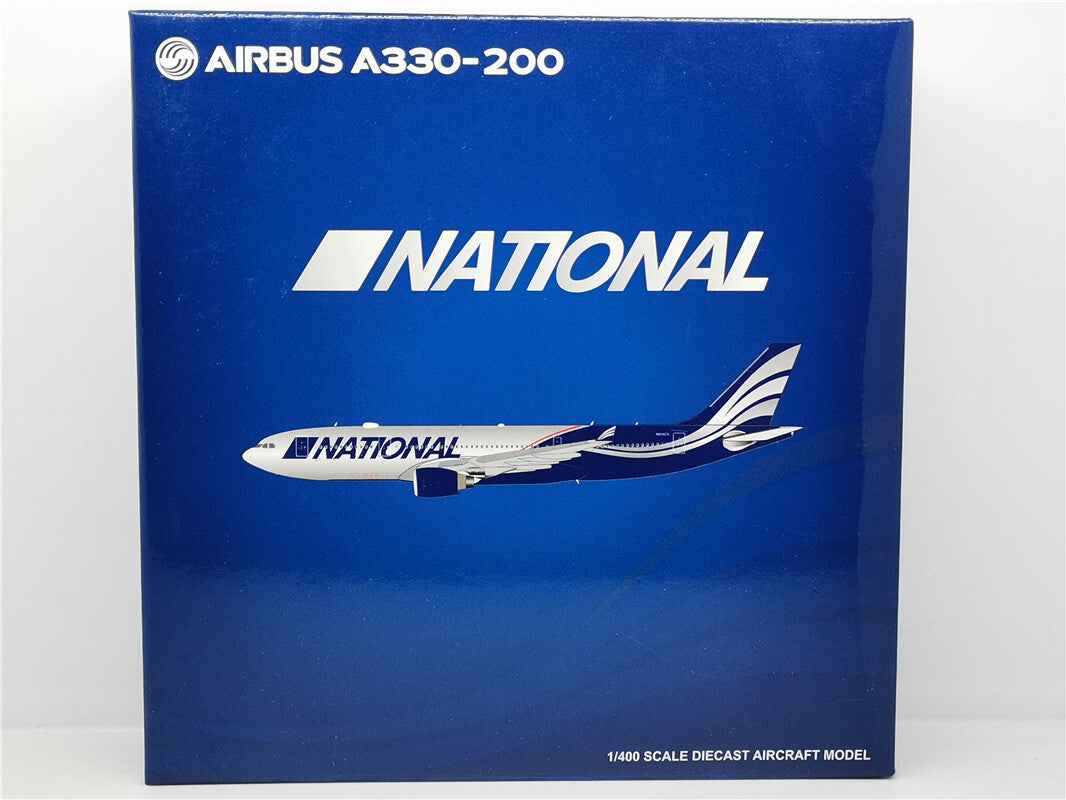 1:400 JC Wings NATIONAL A330-200 Passenger Airplane Diecast Aircraft Model