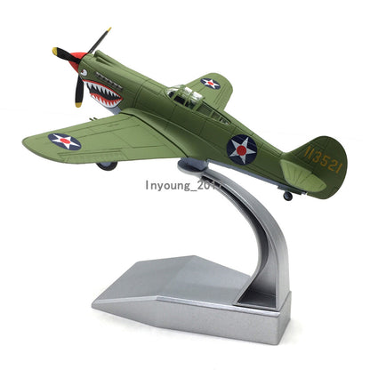 1/72 WWII US Curtiss Wright P-40 Plane Model Aircraft Diecast Airplane Model