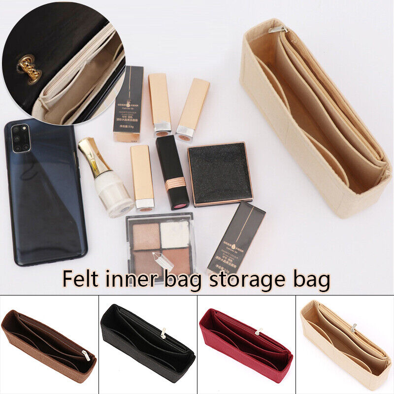 Insert Organizer Pouch Handbag Insert Bag Purses Liner Felt Insert Bag Inner Bag