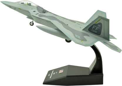 1:100 F-22 Raptor Fighter Attack Metal Military Airplane Model,US Air Force 2005