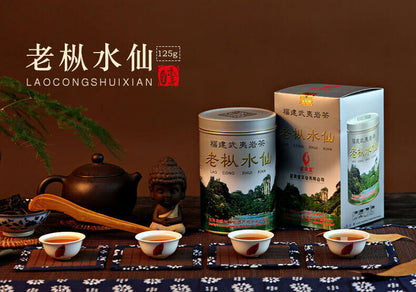 Wuyi Star Fujian Lao Cong Shui Xian Oolong Tea Shuixian WU YI YAN CHA 125g Tin