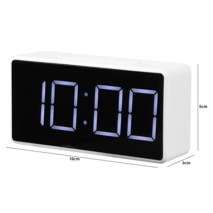 Alarm Clock LED Mini Student Electronic USB Rechargeable 100x50x30mm ABS Plastic