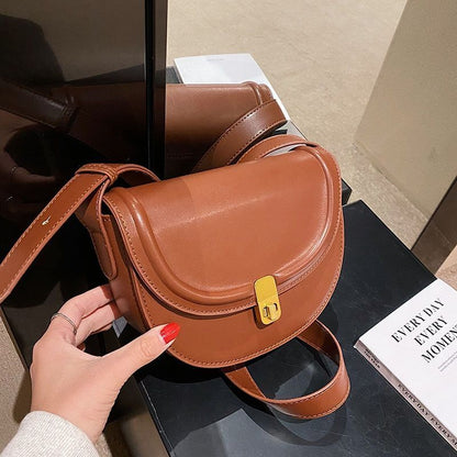 Shoulder Bag Versatile Bag Winter Texture Niche Saddle Bag Polyester Purse 1 PC