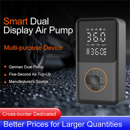 portable car inflation pump, intelligent wireless tire inflation pump