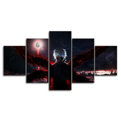 Tokyo Ghoul Kanekiken Anime Canvas Prints Painting Wall Art Decor Picture 5PCS