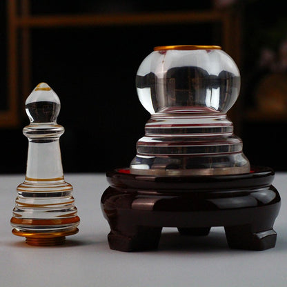 New Bodhi Tower Crystal Buddha Pagoda Buddhist Articles Ornaments Household