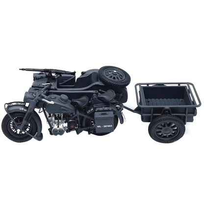 1/24 Scale WWII German Army For BMW R75 1939-1945 Motorcycle Finished Model Toy