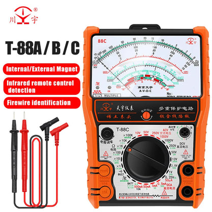 Pointer Multimeter T88A T88B T88C AC/DC 2500V Volt-Ammeter Analog Multimetro