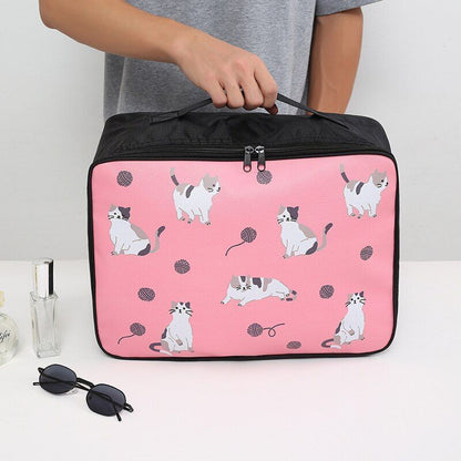 Travel Cartoon Cosmetic Bag Makeup Case Large Toiletry Storage Organizer Bag 1PC