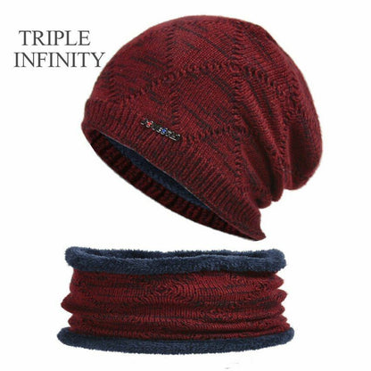 Winter Hat Beanies Knitted Warm Suit Skiing Cycling Beanie Soft Bonnet Baggy Cap