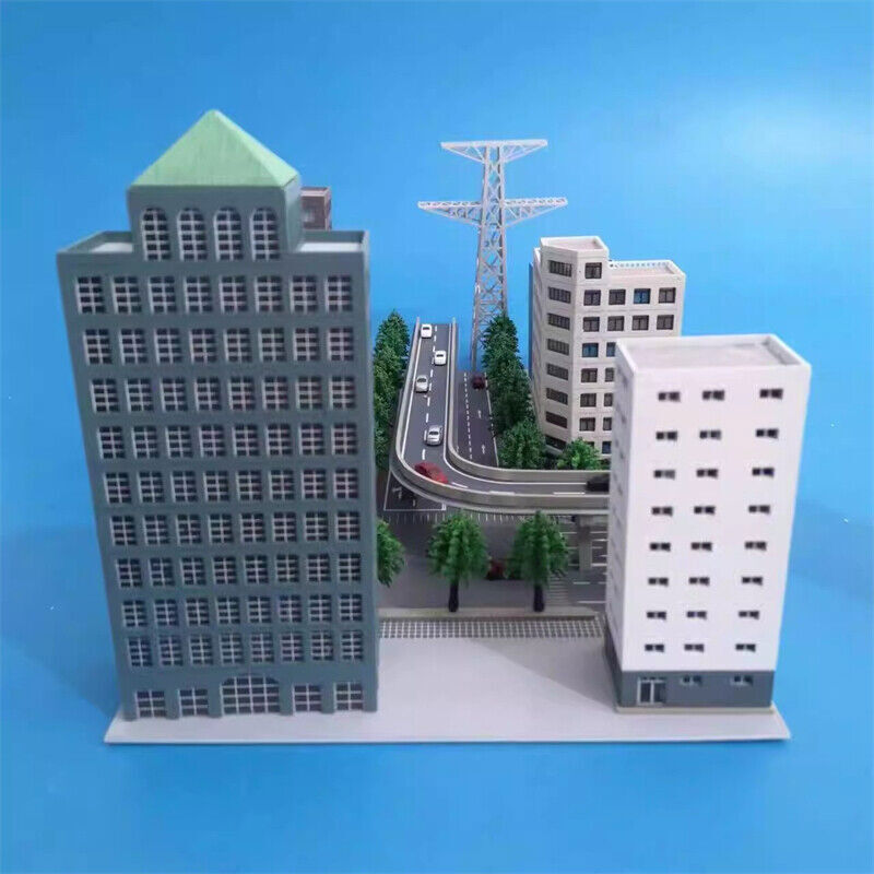 1/300 Scale Railway Station Scene Building City High-Rise Building Model Toy