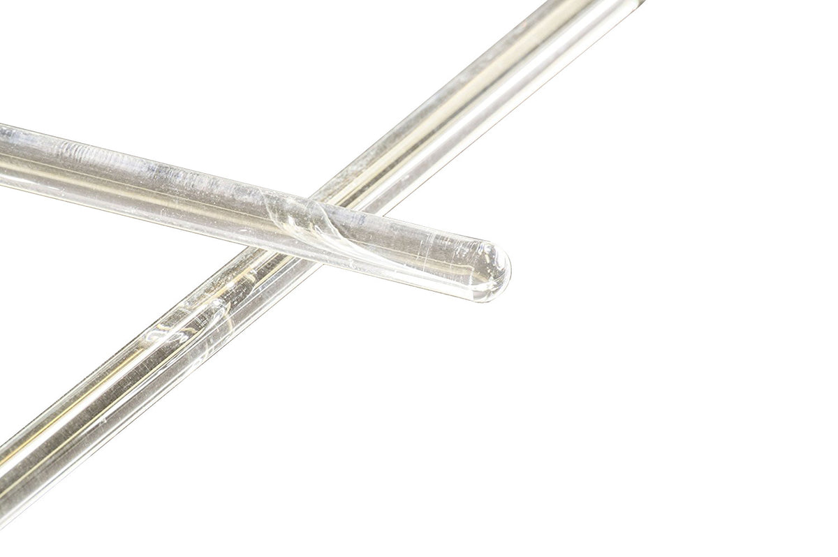 3 Pack Glass Stirring Rod - 10" Long, 0.25" Diameter