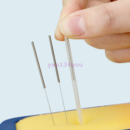 Acupuncture Spring Handle Needles with Guide Tube 500 1000 Massage Cupping Treat
