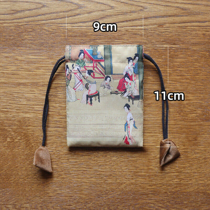 Chinese Velvet Jewelry Buddha Bag Organizer Storage Bag Jewelry Teacups Case NEW
