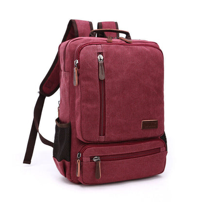 Canvas Backpack Men Travel Shoulder Bag High Students Bag Male Backpack