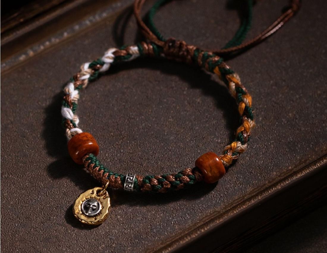 Tibetan Bracelet Handwoven Ethnic Style Blessing Adjustable Hand Accessory