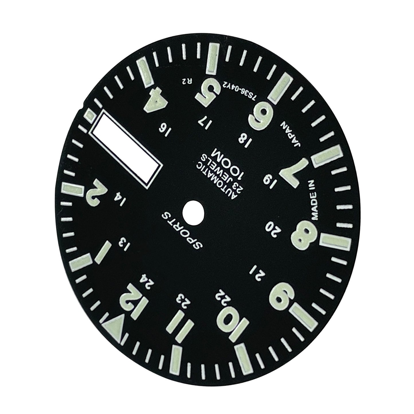 Green Luminous Dial Copper C3 For NH36A Automatic Mechanical Watch Movement F