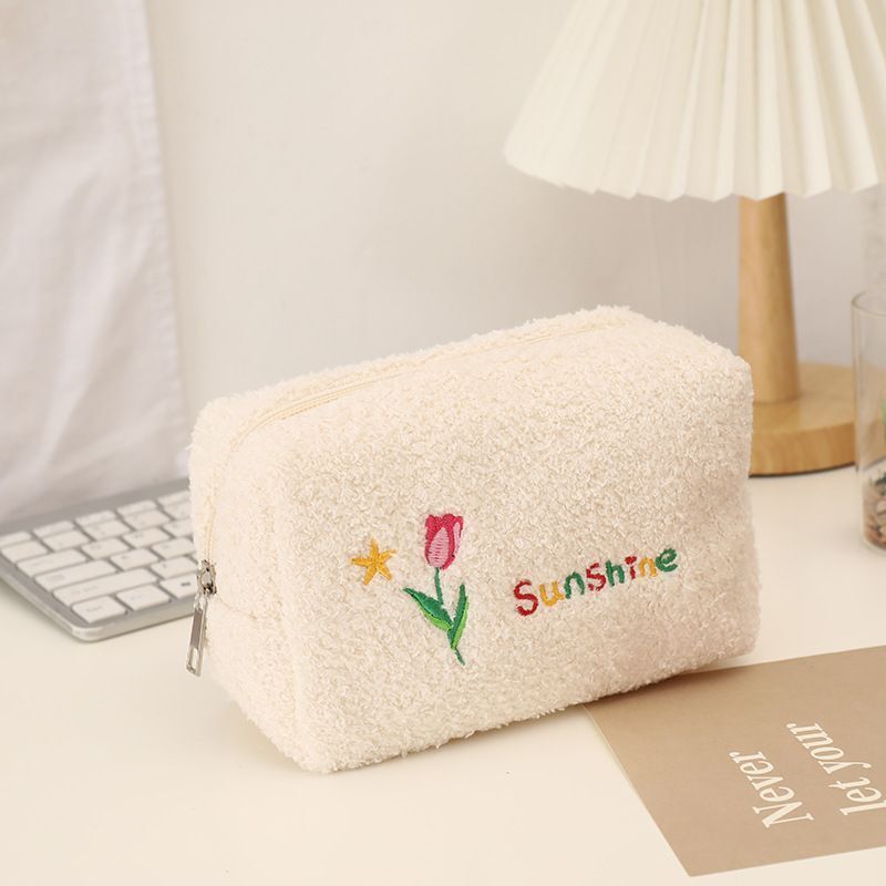 Tulip Flower Travel Cosmetic Storage Bag Makeup Organizer Handbag Wash Purse 1PC