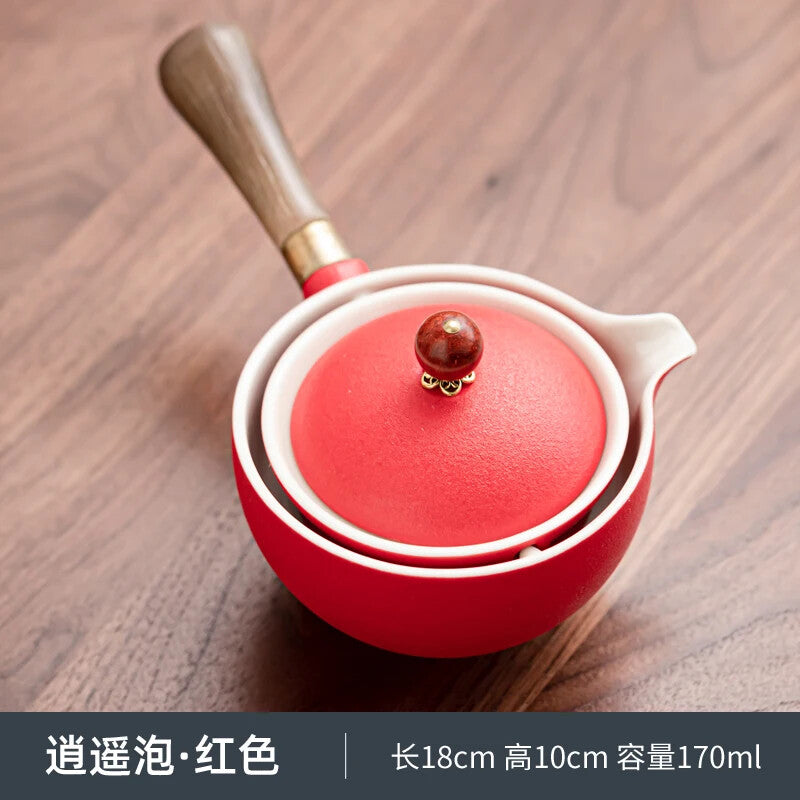 Swing Tea Artifact Lazy Kung Fu Tea Set Portable Xiaoyao Teapot Teaware Kitchen