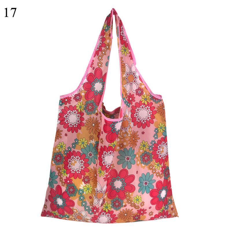 New Reusable Foldable Ladies Shopping Bag Eco Tote Handbag Fold Away Bag