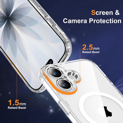 Magnetic for Iphone 17 Case with 2 HD Tempered Glass Screen Protector, Fit for M
