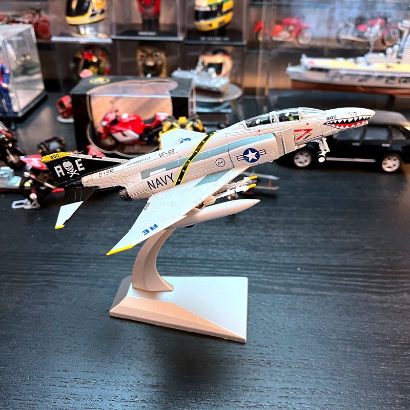 1:100 US F4C Phantom Fighter Alloy Aircraft Model