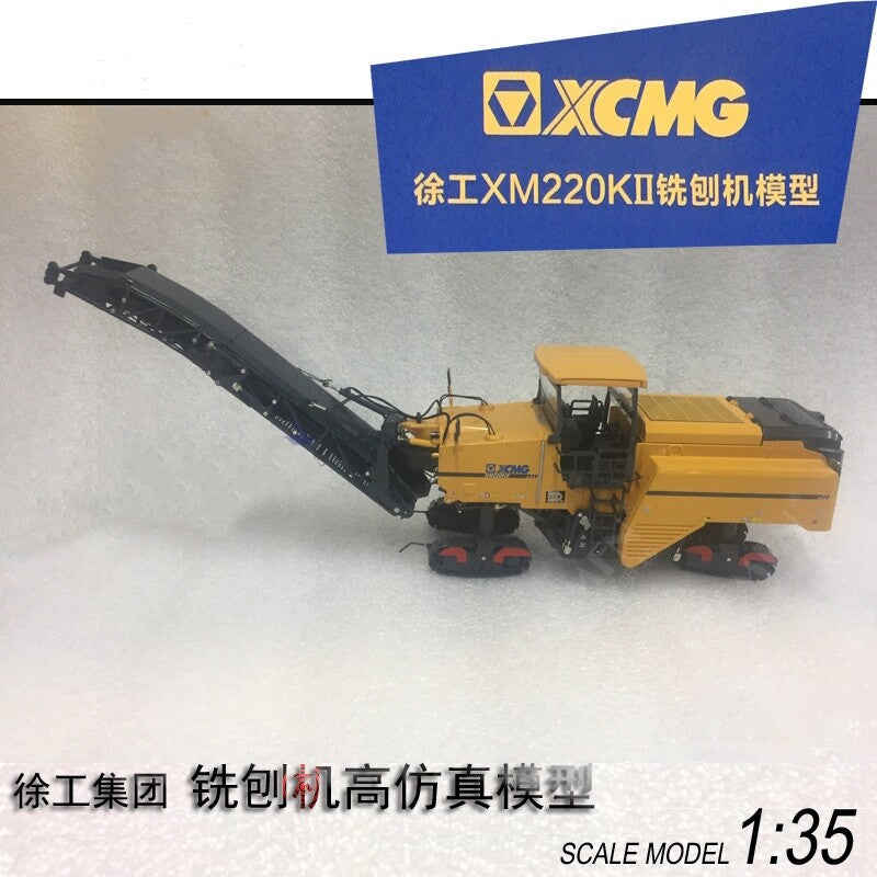 1:35 44CM XCMG XM220K2 Miller Milling Machine Construct Equipment Diecast Model