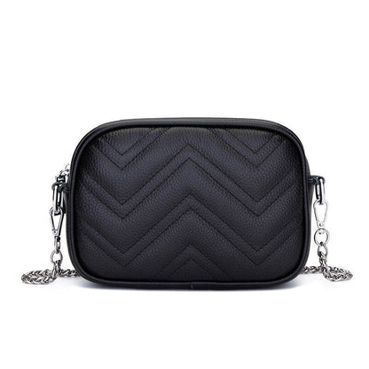 Women's Bag Leather Shoulder Bag Handbags Chain Small Ladies Crossbody Purse Sac