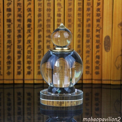 15CM New Large Crystal Stupa Reliquary Pagoda Gau Box for Buddhist Offering