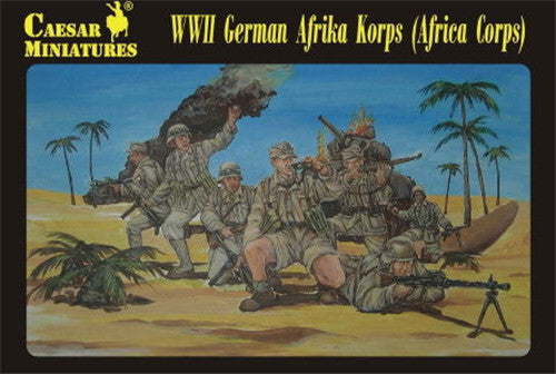 WWII German Afrika Korps Africa Corps 1/72 Soldiers Figures model Kit CAESAR