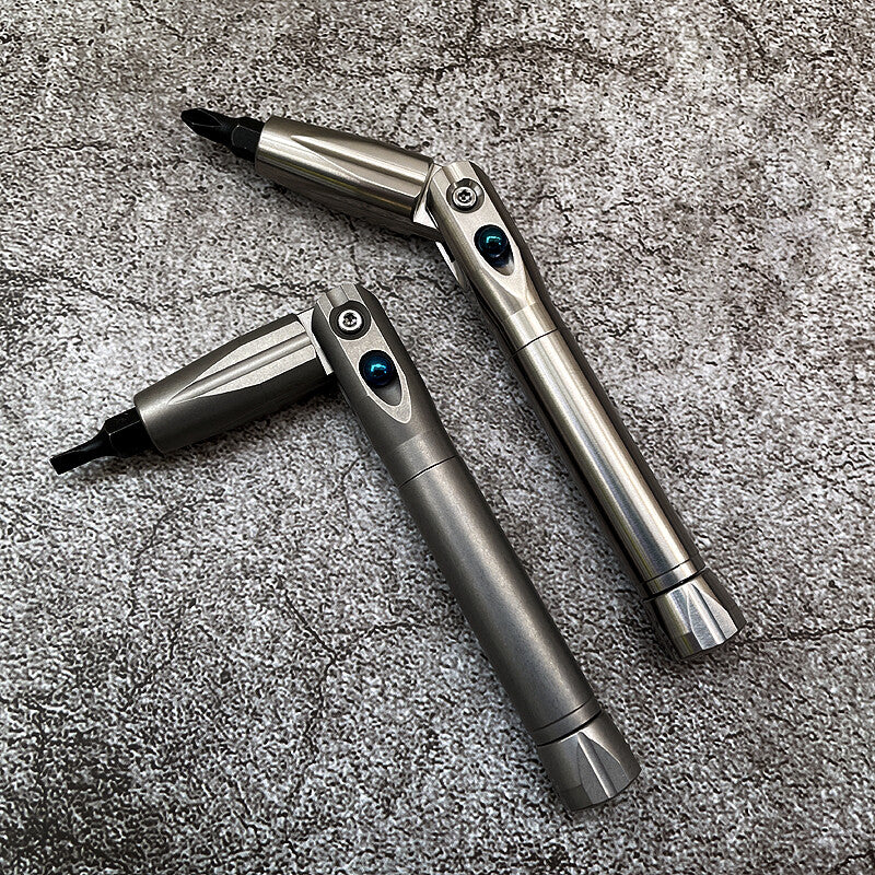 Titanium Folding Screwdriver Portable Gadget Cross Bit Multi-functional EDC Tool