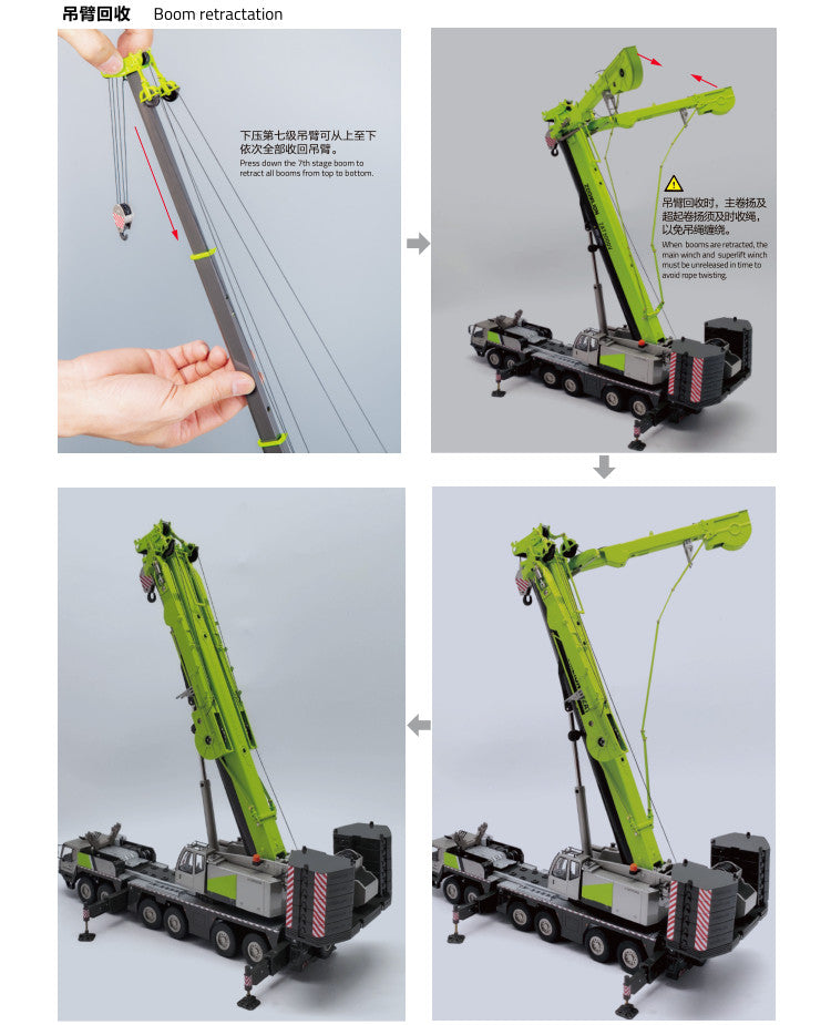 1:50 ZOOMLION ZAT3000V 300T ALL TERRAIN CRANE Construction Machine Diecast Model