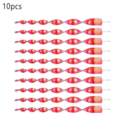 10Pcs Bird Repellent Reflective Scare Rods Spiral Deterrent Control Device Deco.
