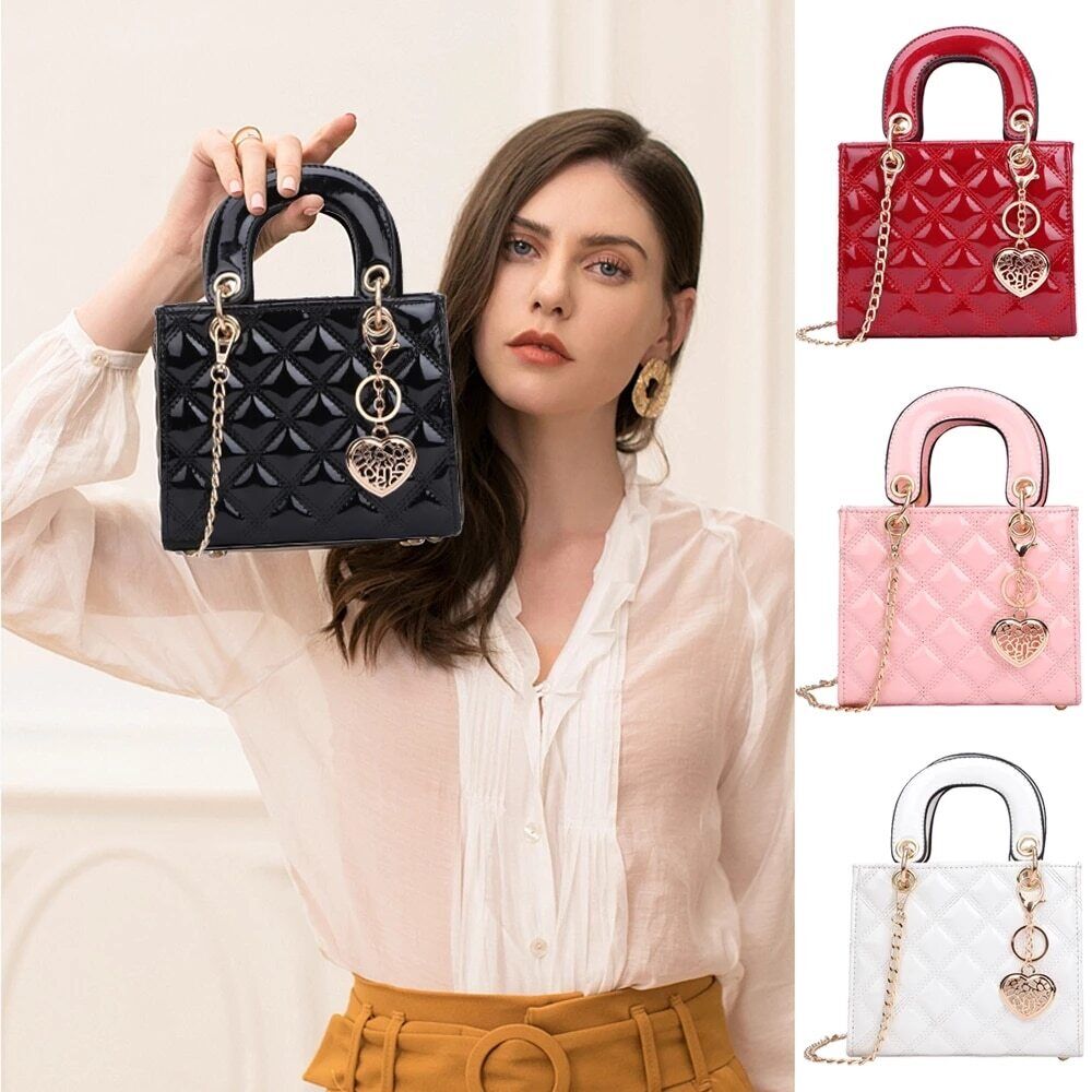Bags Women Plaid Bag Ladies Shoulder Chain Tote Messenger Crossbody HandBag