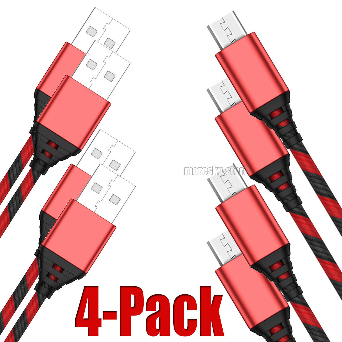 4x Micro USB Charging Cable 3/6/10ft Data Charge Cord For LG Harmony K20 V/Plus