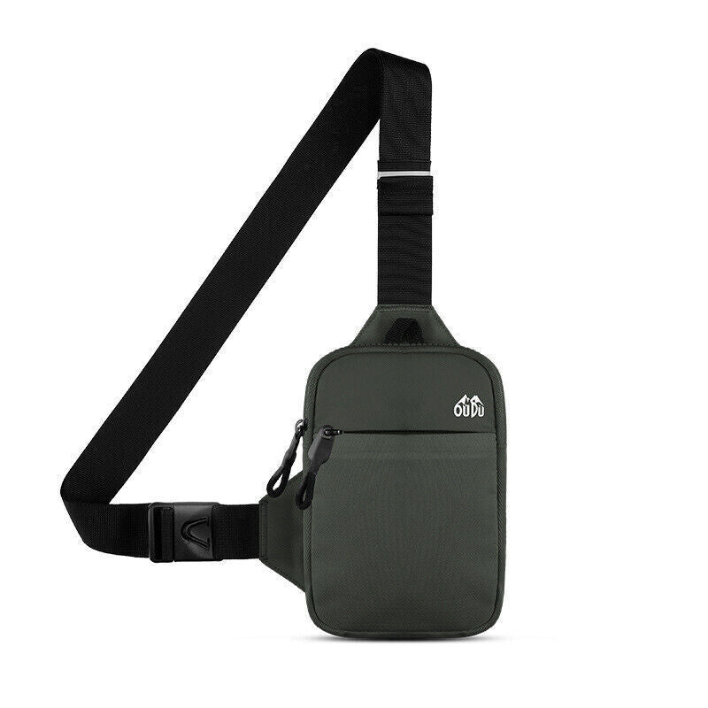 Mens Shoulder Sling Chest Bag Sport Outdoor Crossbody Wallet Nylon Waterproof