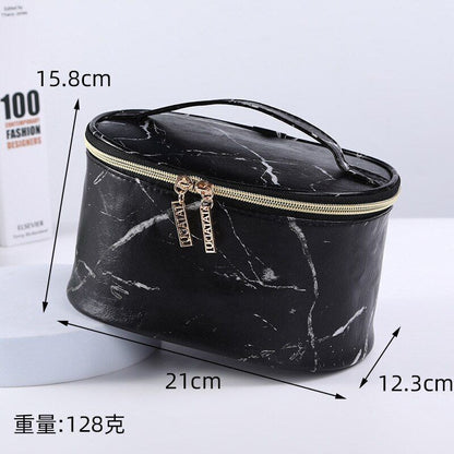 Marble Pattern Cosmetic Bag Multifunction Storage Purse Waterproof Makeup Case