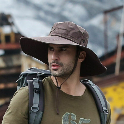 Bucket Hat Cowboy Summer Fishing Hiking Beach Waterproof Sun-proof Anti-UV Cap